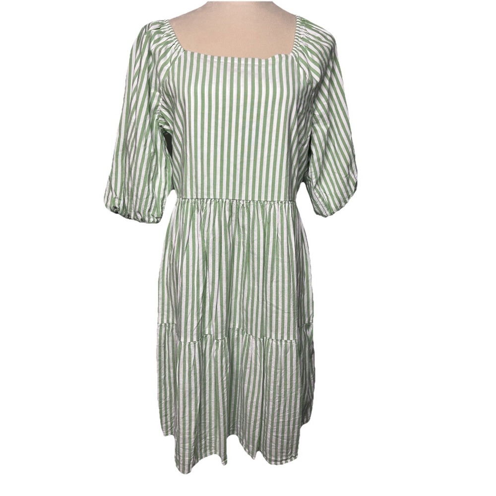 BeachLunchLounge‎ Whimsy Feminine Striped Boho-Chic Dress Cutout Resort Cruise